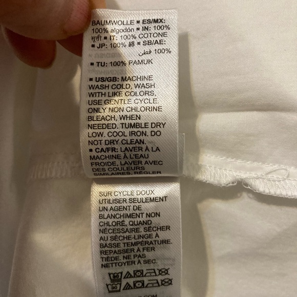 NWT The Drop white 100% cotton, pleated sleeve crewneck top size XL. - Picture 7 of 9